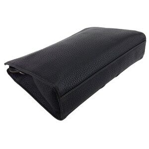 BURBERRY Clutch bag Black Silver Women Authentic secondhand